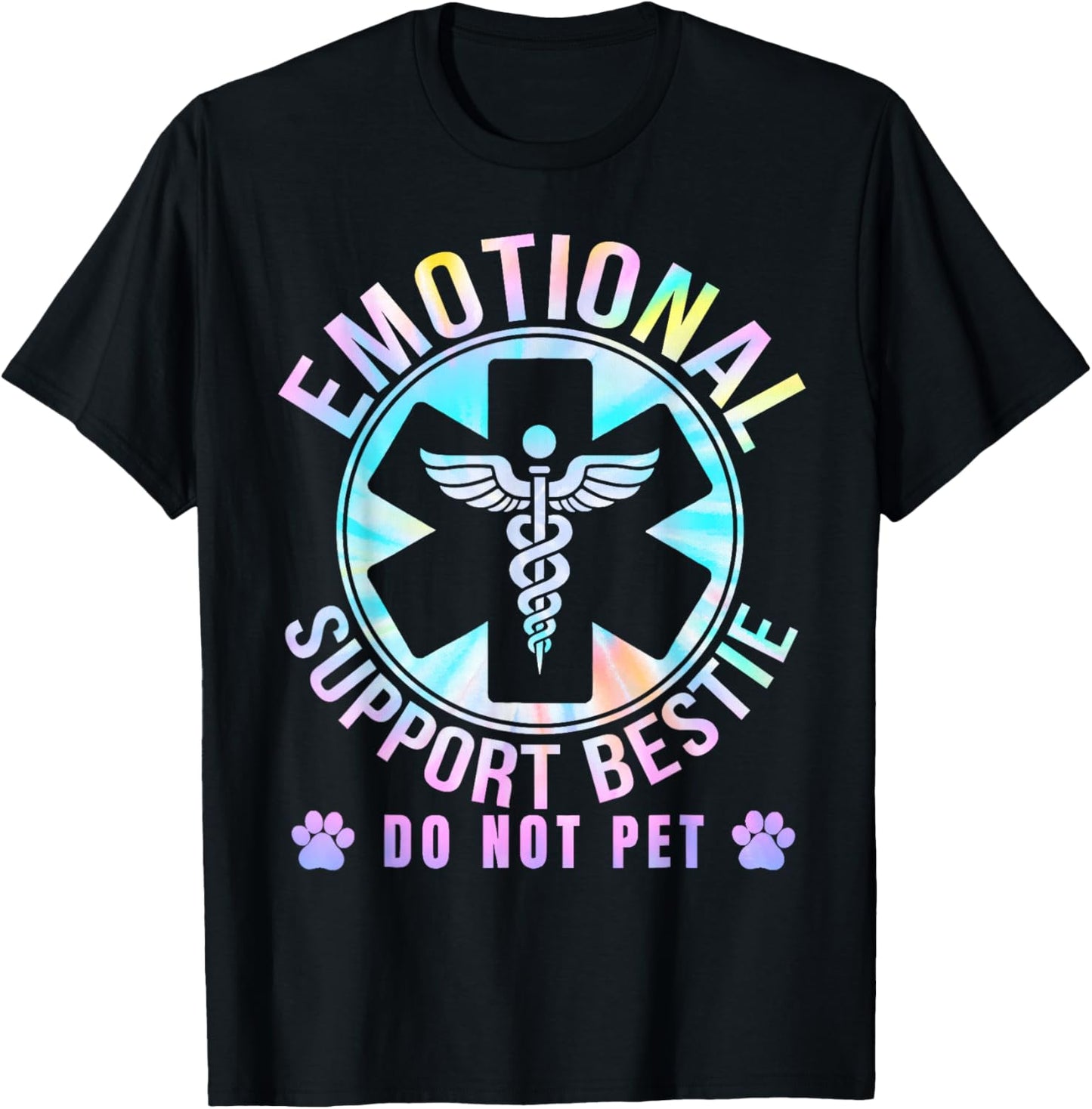 Do Not Pet Emotional Support Bestie Best Friend Matching BFF T-Shirt - T-Shirt | Black