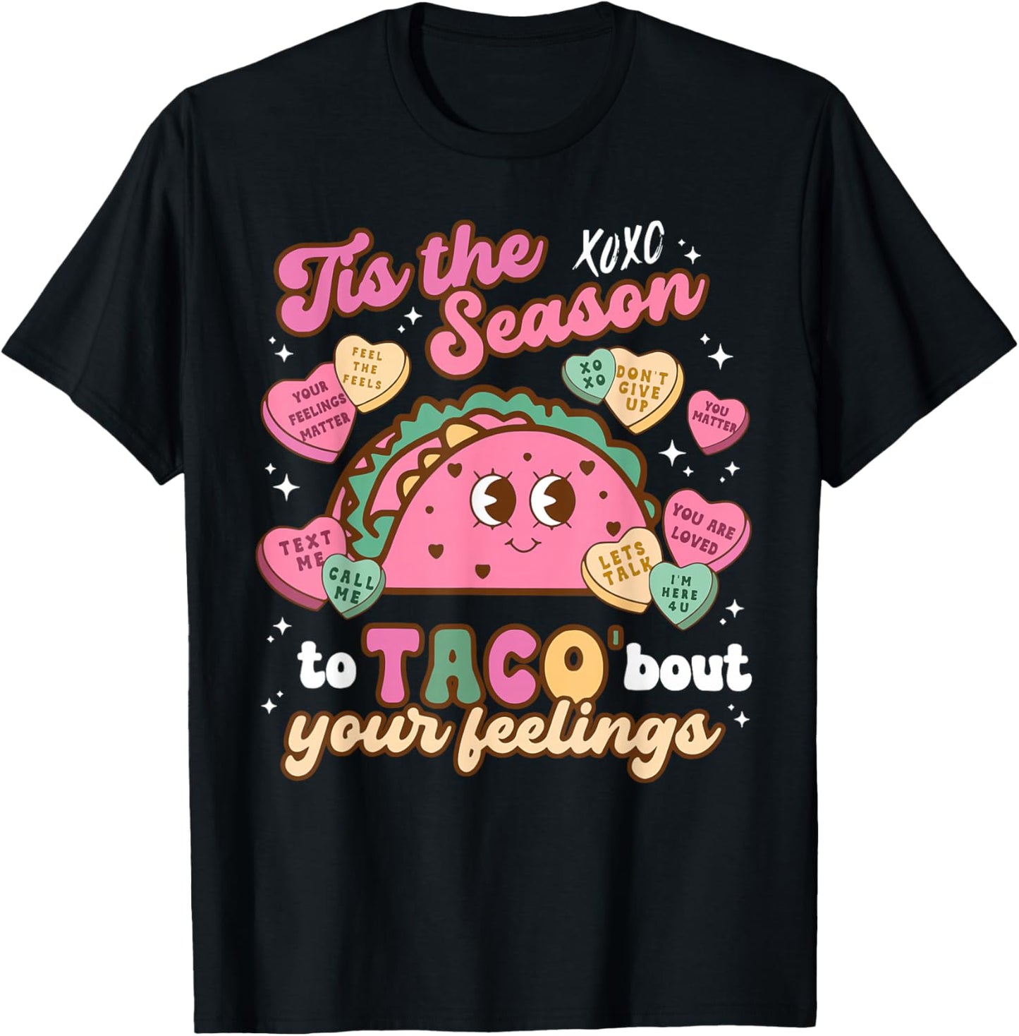 Valentines Mental Health School Psychologist School Psych T-Shirt - T-Shirt | Black
