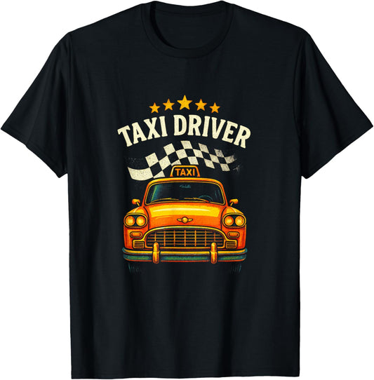 Taxi Driver - Vintage Cab Iconic York Car T-Shirt - T-Shirt | Black