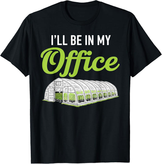 Funny Greenhouse Gardening Lover Indoor Plant Enthusiast T-Shirt - T-Shirt | Black