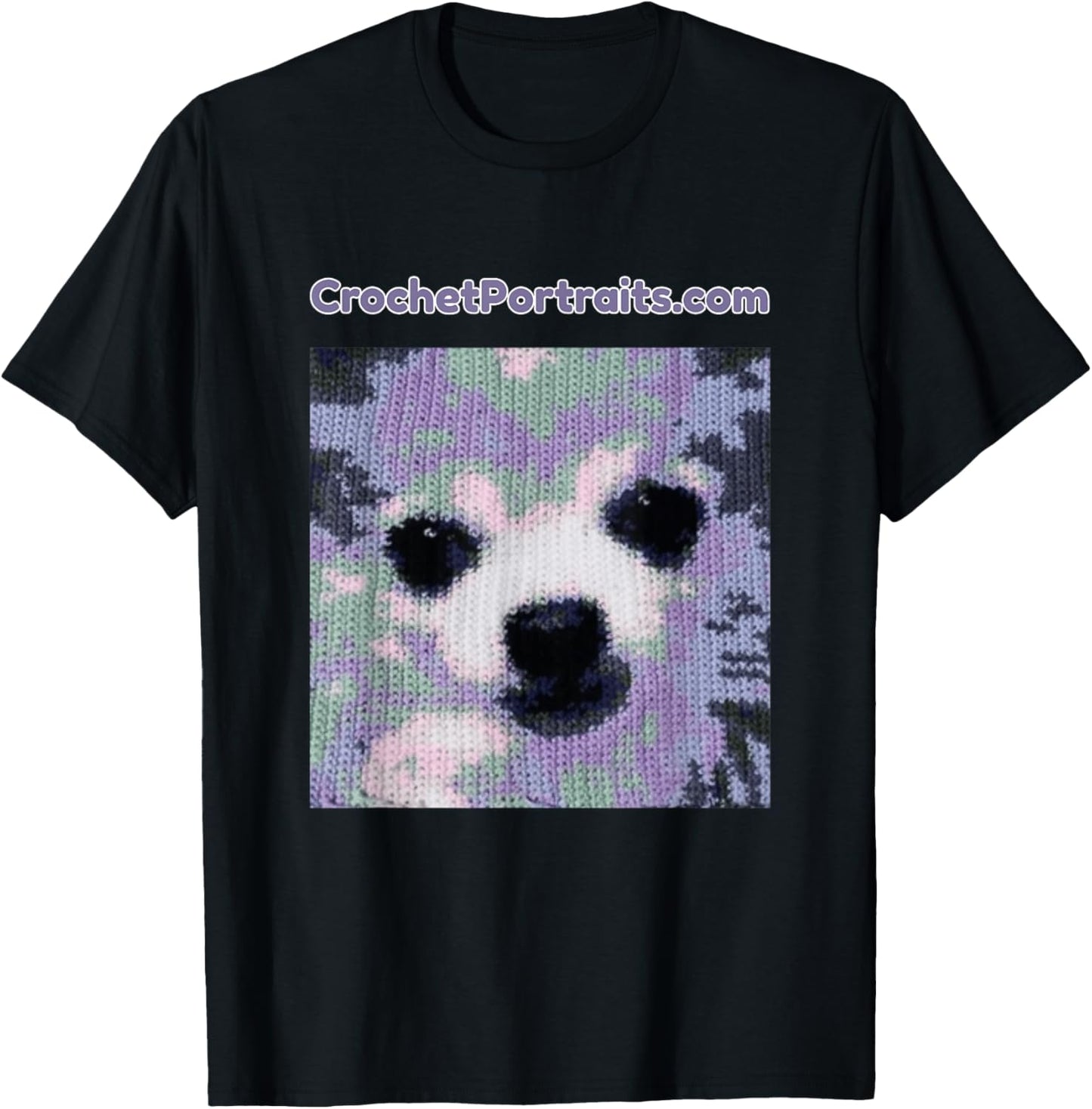 CrochetPortraits.com - Squeakers T-Shirt - T-Shirt | Black
