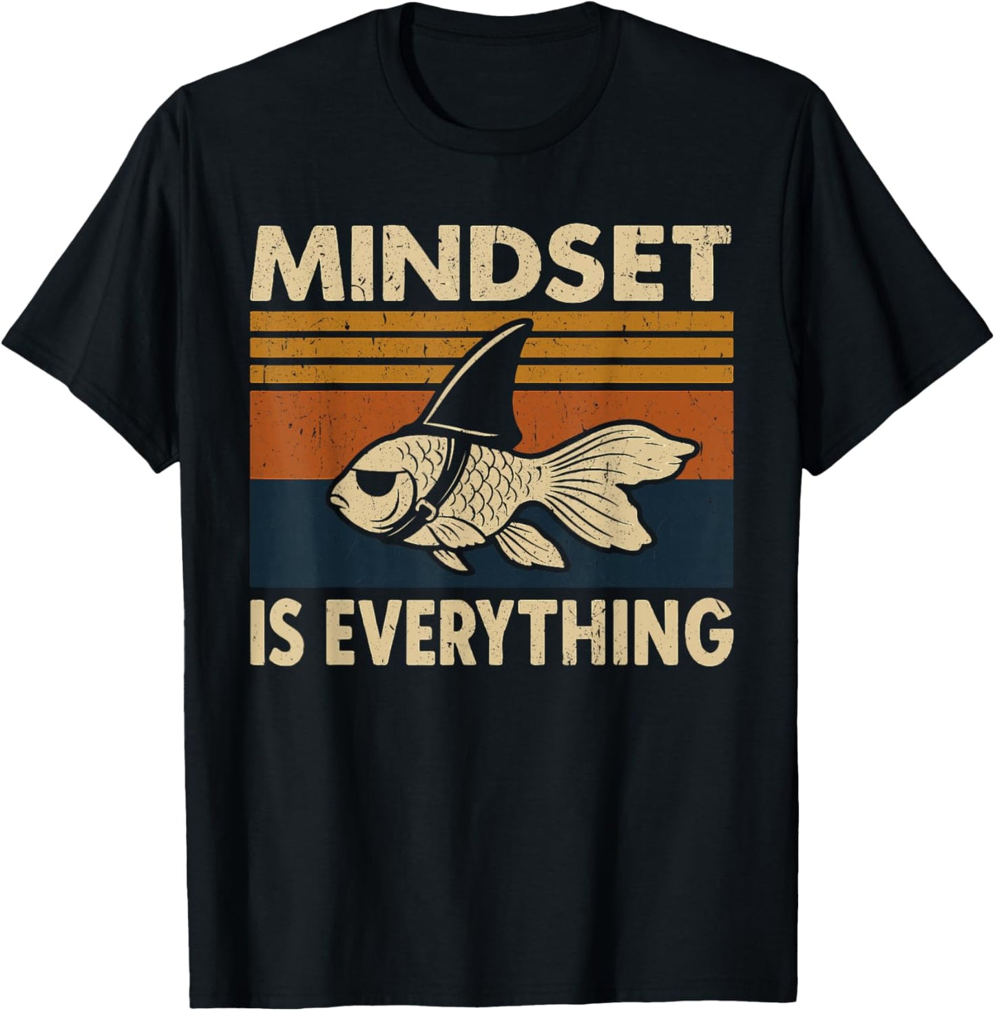 Everything is Mindset Inspirational Mind Funny Motivational T-Shirt - T-Shirt | Black