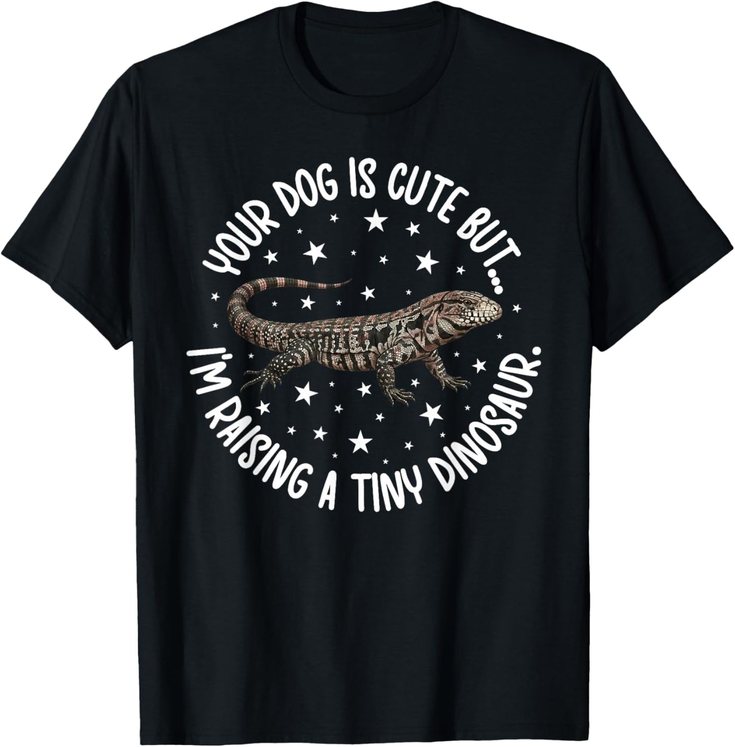 Funny Tegu Owner Tegu Mom Tegu Dad Tegu Lover T-Shirt - T-Shirt | Black