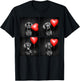 Funny Great Dane Photobooth Dog Lover Design Valentines T-Shirt - T-Shirt | Black