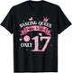 Dancing Queen & Sweet Only 17 Disco 17th Birthday Girl T-Shirt - T-Shirt | Black