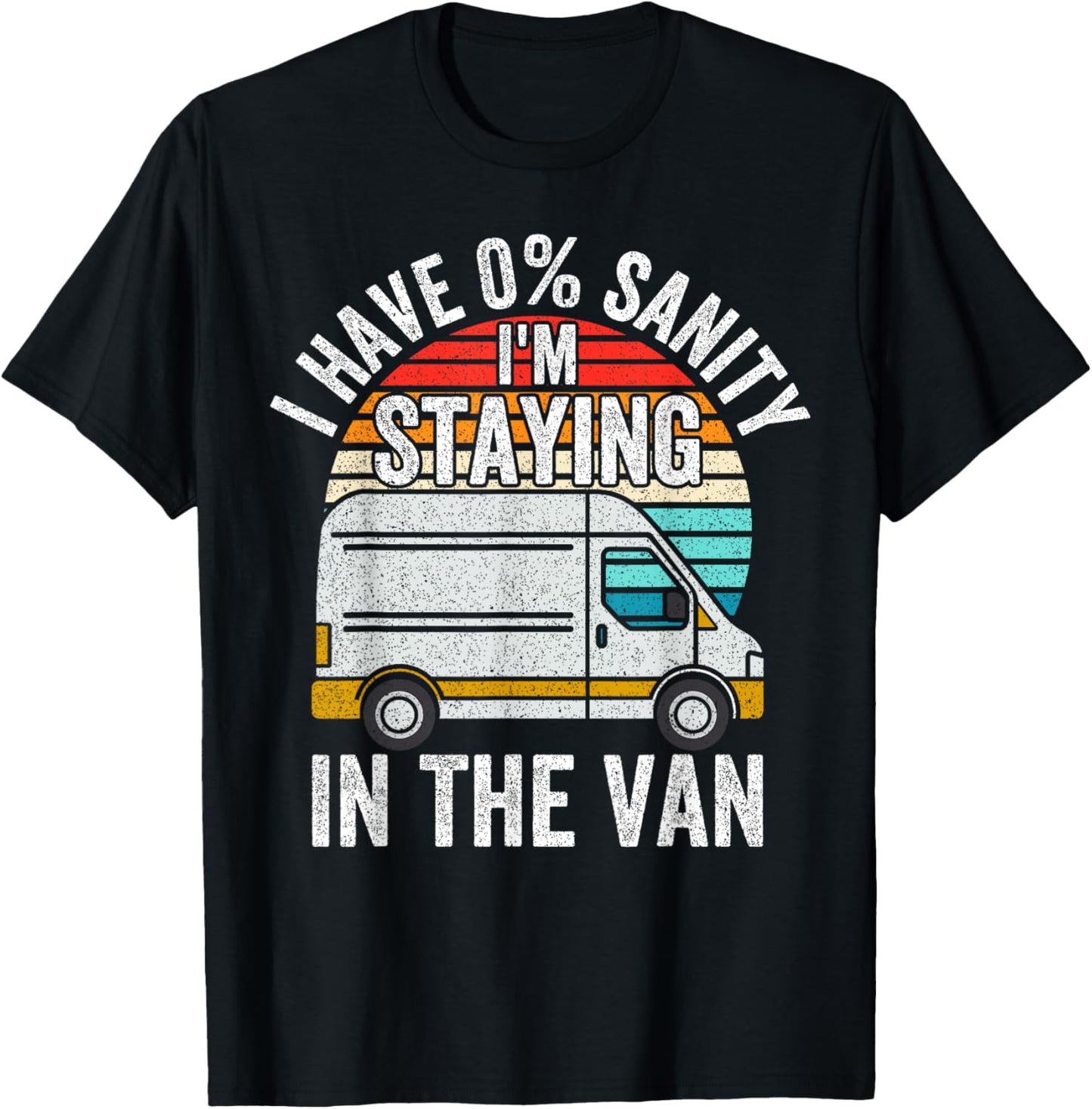 Vintage I'm Staying in Tha Van Phasmophobia Gamer Man Women T-Shirt - T-Shirt | Black