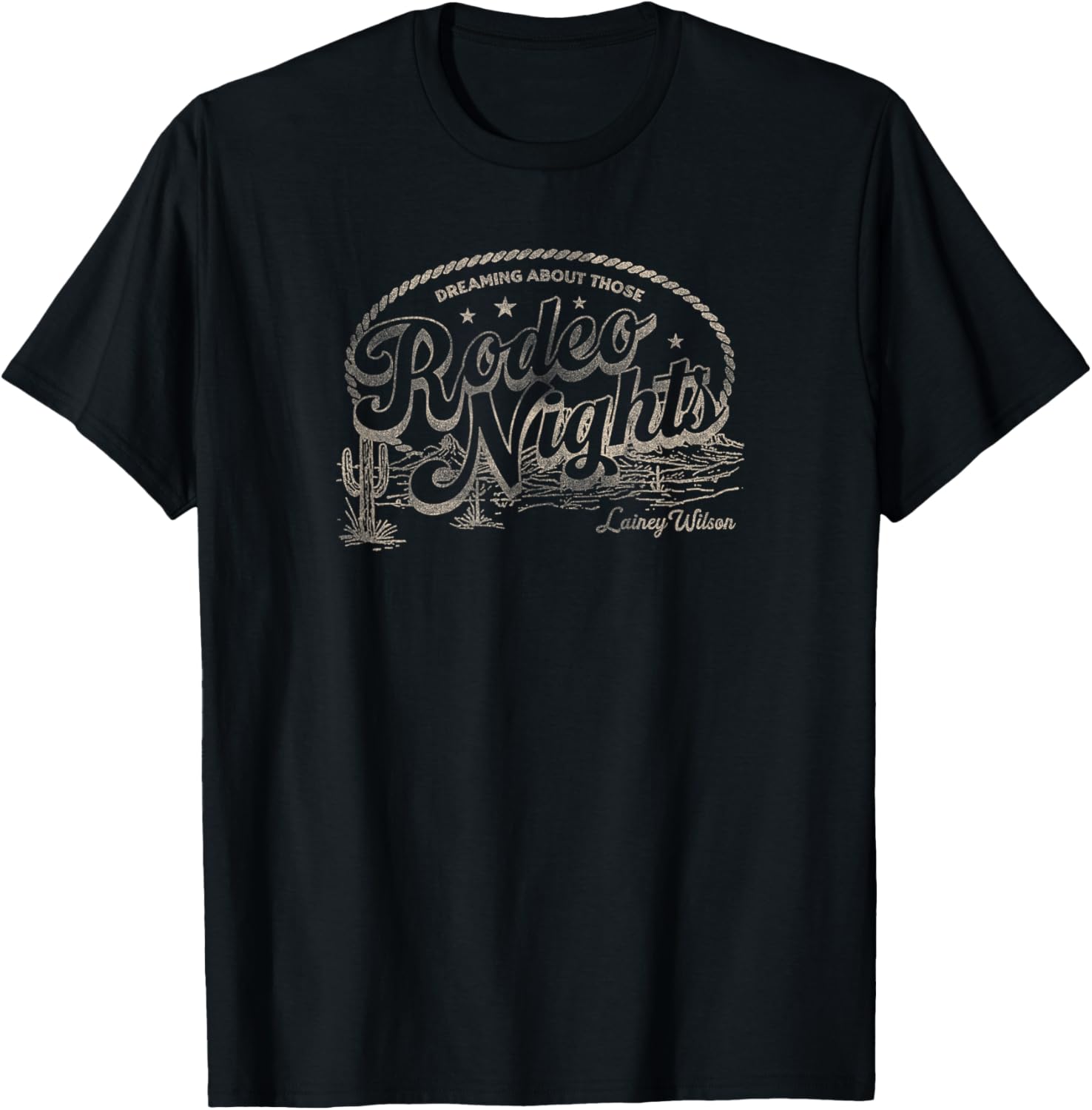 Lainey Wilson - Rodeo Nights T-Shirt - T-Shirt | Black