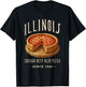 Chicago DEEP Dish Pizza Food T-Shirt - T-Shirt | Black