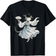 Artistic Dancing Korean Cat T-Shirt - T-Shirt | Black