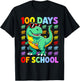Dinosaur 100 Days of School Boys 100th Day of School Kids T-Shirt - T-Shirt | Black