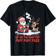 Santa Weed Funny 420 Stoner Christmas Cannabis Design T-Shirt - T-Shirt | Black
