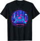 Cyberpunk Lo-fi Rainy Night Aesthetic Urban Pixel Art T-Shirt - T-Shirt | Black