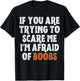 If You are Trying to Scare Me I'm Afraid of Boobs Halloween T-Shirt - T-Shirt | Black