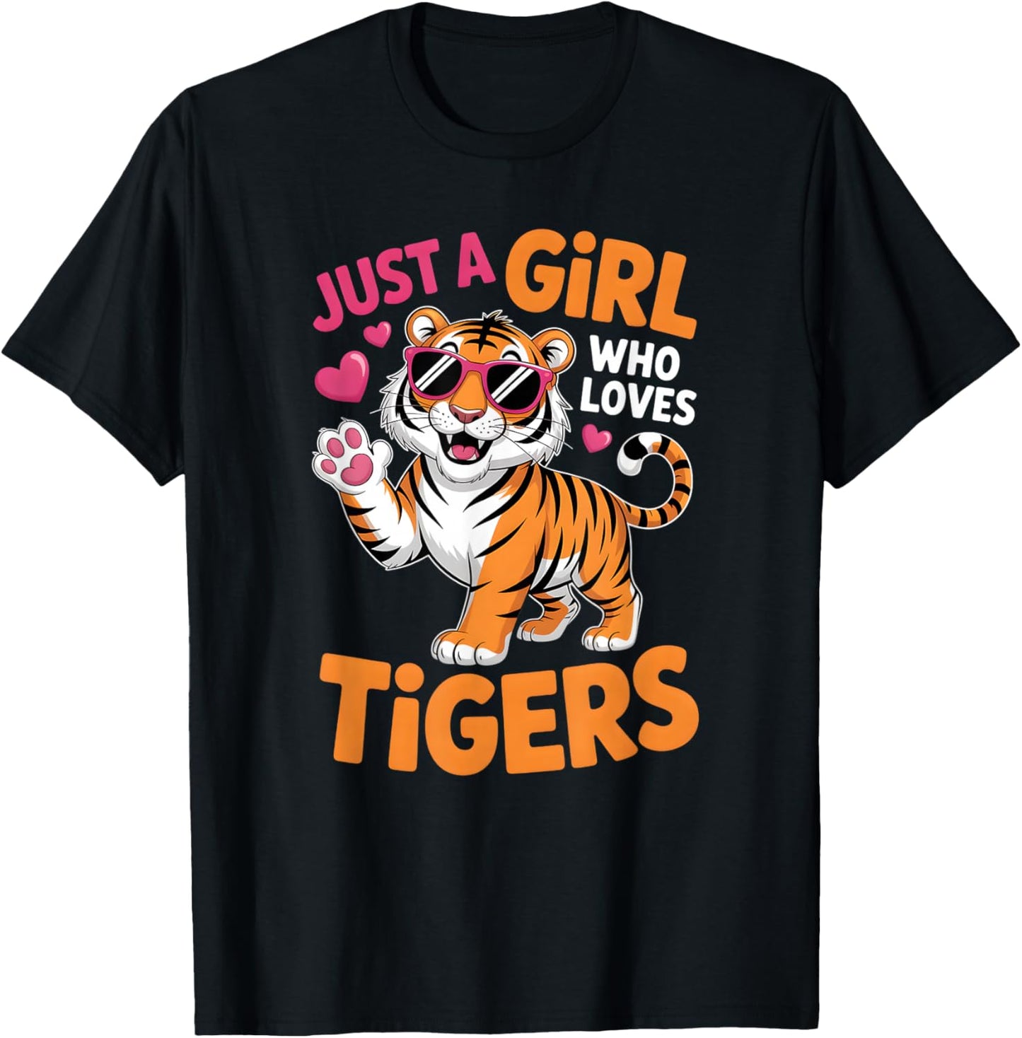 Girls Tiger T-Shirt - T-Shirt | Black