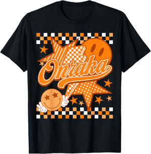 Team Onraka Checkered Retro School Spirit House Day T-Shirt - T-Shirt | Black