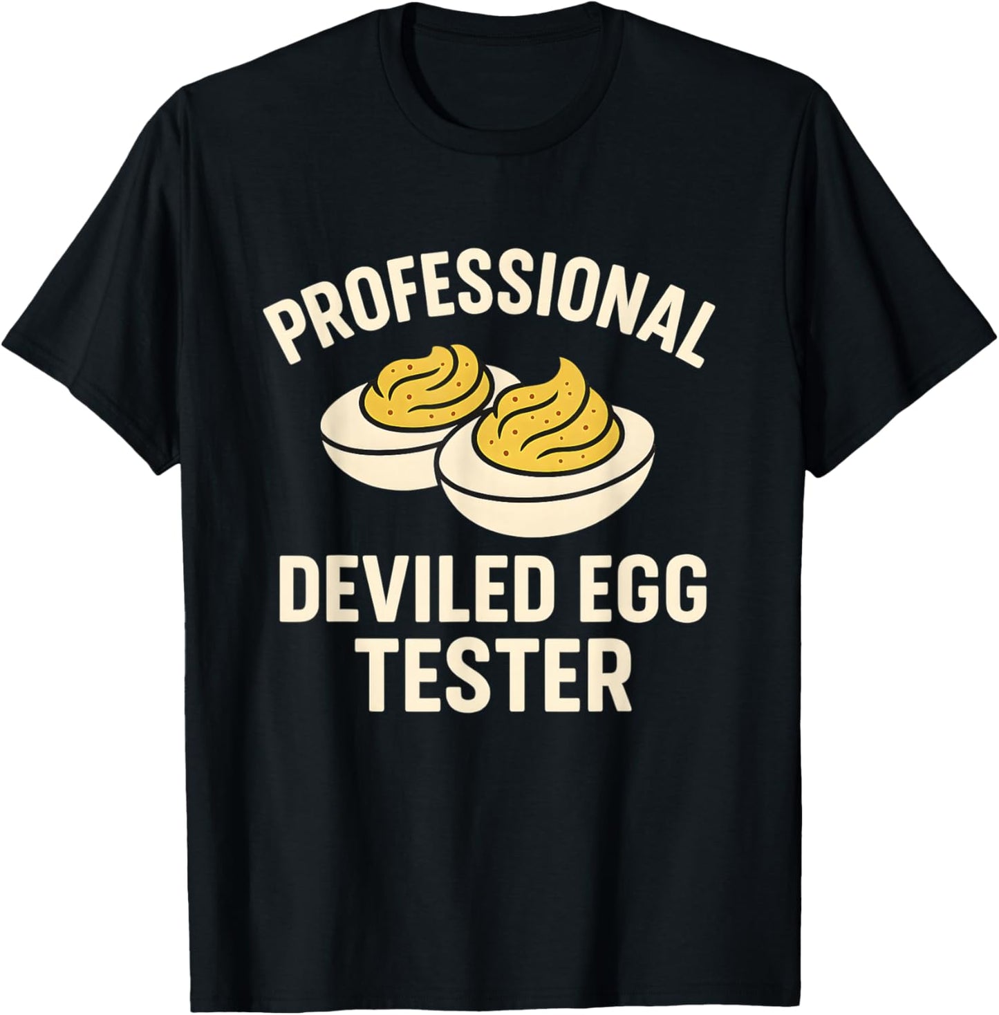 Funny Deviled Eggs Thanksgiving Food Humor T-Shirt - T-Shirt | Black