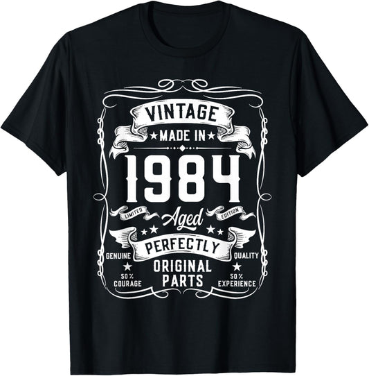 Vintage 1984 42yr 42nd Birthday Gifts 42 Years Old T-Shirt - T-Shirt | Black