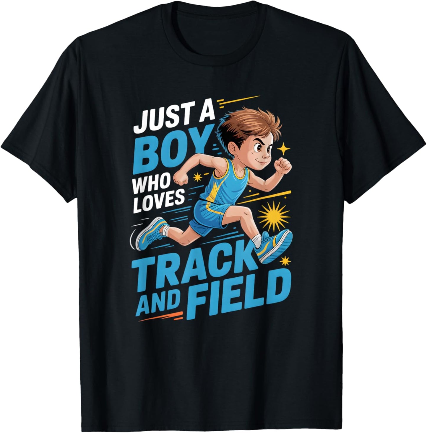 Boys Track and Field T-Shirt - T-Shirt | Black