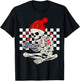 Funny Boys Valentines Skeleton Gamer Video Games Gaming T-Shirt - T-Shirt | Black