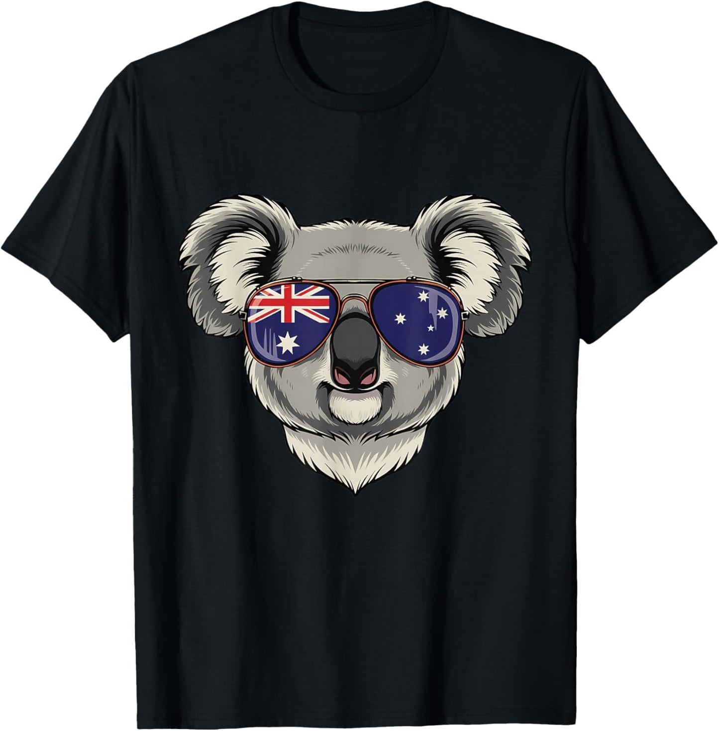 Australia Flag Australian Koala T-Shirt - T-Shirt | Black
