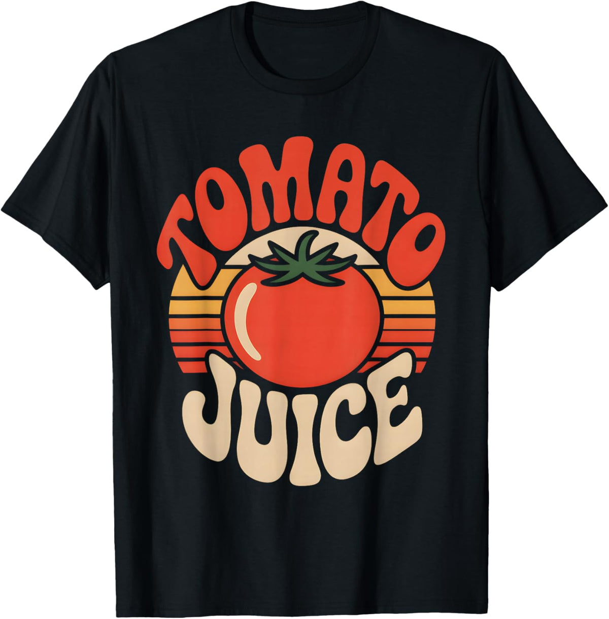Retro Tomato Juice T-Shirt - T-Shirt | Black