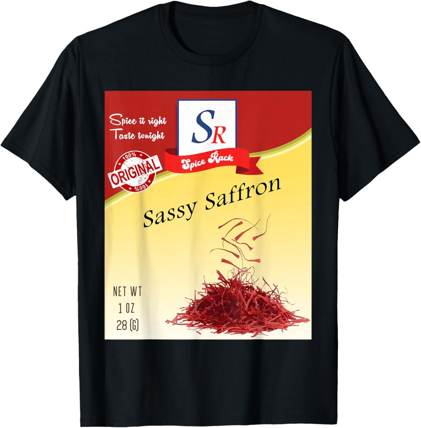 Sassy Saffron Spice Condiment Costume Spice Group Costumes T-Shirt - T-Shirt | Black