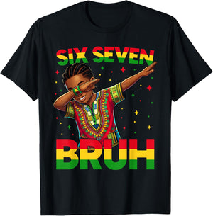 Bruh Dabbing Black History Month African 67 Meme Boys Kids T-Shirt - T-Shirt | Black