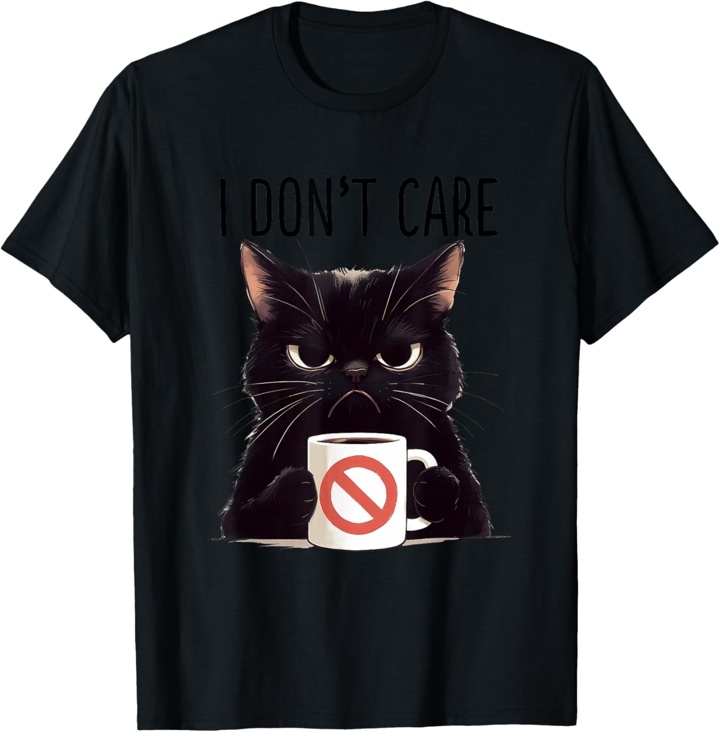 Funny Cat Lover Humor for Cat Mom Girls T-Shirt - T-Shirt | Black