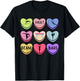 Heart Candy Gymnastics Valentine Gymnast Tumbling Acrobat T-Shirt - T-Shirt | Black