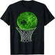 St Patricks Day Basketball Shamrock Irish Boy Men Kid T-Shirt - T-Shirt | Black