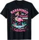 Nanamingo Like A Normal Nana Just More Fabulous Flamingo T-Shirt - T-Shirt | Black