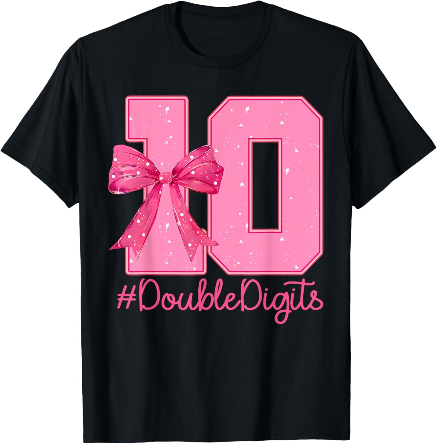 Pink Bow T-Shirt - T-Shirt | Black