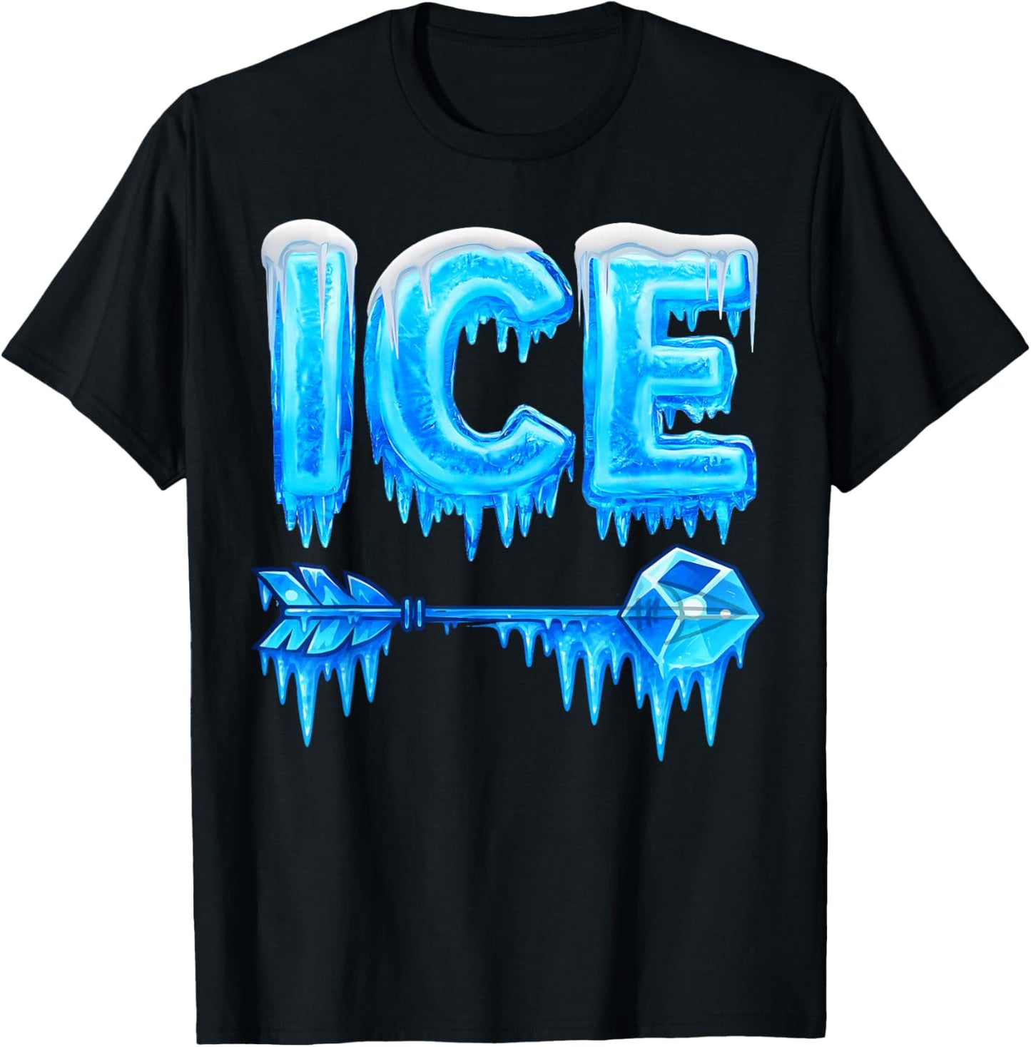 Funny Ice This is Fire Costume Halloween Family Matching T-Shirt - T-Shirt | Black
