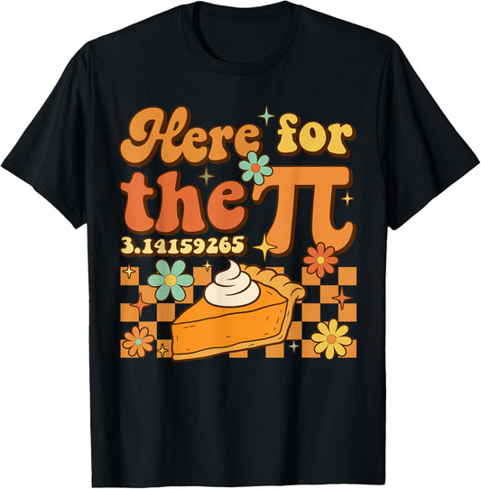 Pi Day Here for The Pi 3.14 Math Teacher Women Toddler Pie T-Shirt - T-Shirt | Black