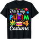 This is My Purim Costume Hamantash Hamantaschen Jewish PJS T-Shirt - T-Shirt | Black