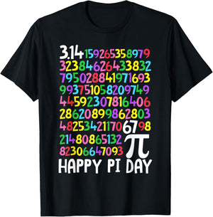 Happy Pi Day 3.14 Math Lover Pi 67 Math Teacher Kids T-Shirt - T-Shirt | Black