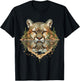 Powerful Cougar Desert Reflection Wildlife Depth Nature Art T-Shirt - T-Shirt | Black