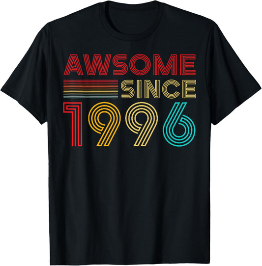 Retro 30 Birthday Decorations Men 30 Year 1996 30th Birthday T-Shirt - T-Shirt | Black