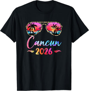 Cancun Vacation 2026 Matching Group Family Summer Trip T-Shirt - T-Shirt | Black