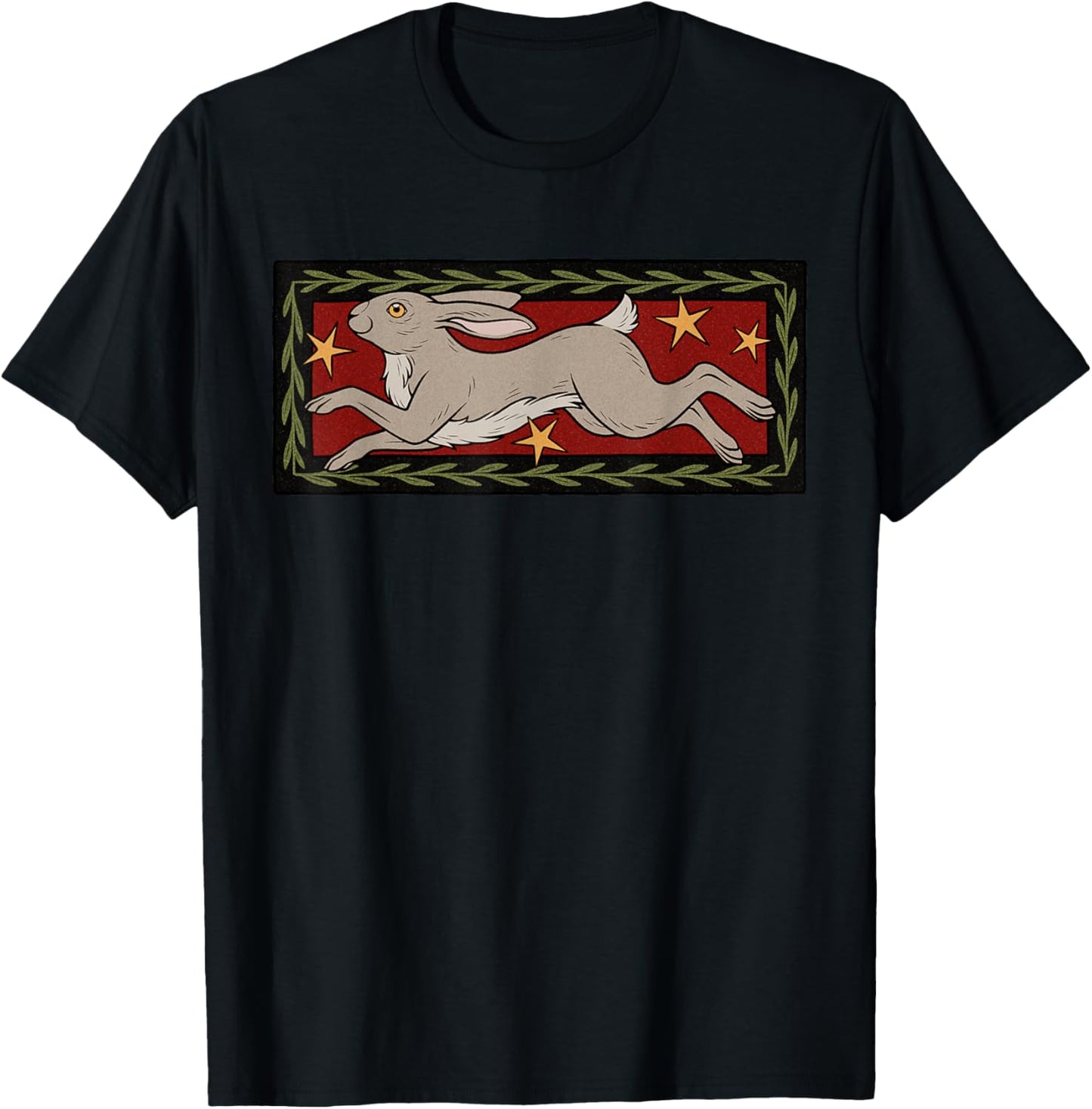 Watership Down Goblincore Therian Dark Academia Furry Art T-Shirt - T-Shirt | Black
