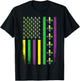 Mardi Gras Fleur De Lis US American Flag Men Women Kids T-Shirt - T-Shirt | Black
