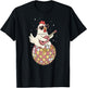 Funny Chicken Disco Dancing Ball Groovy Retro 80s Costume T-Shirt - T-Shirt | Black