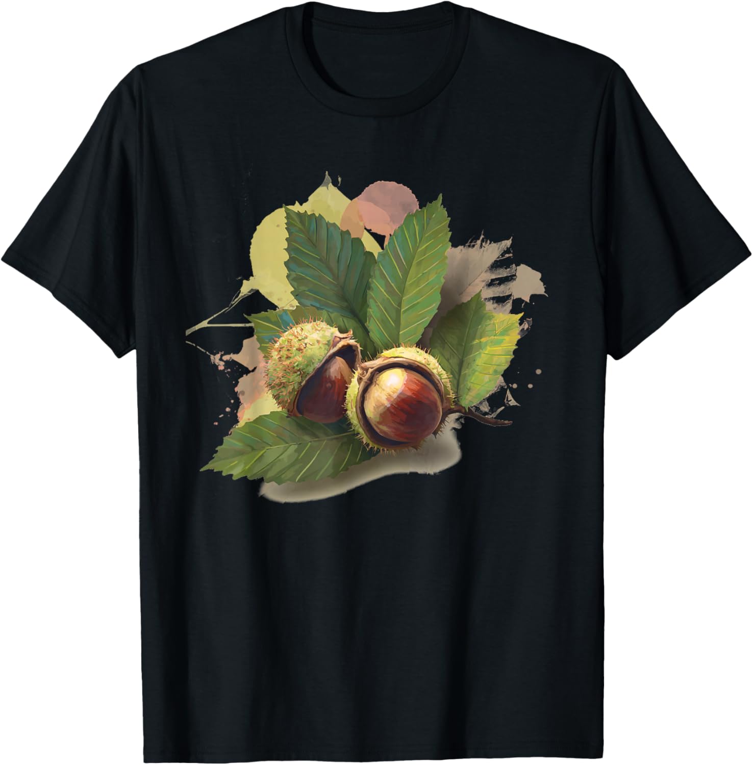 Amazing Nature Chestnut in Fall for Boys and Girls T-Shirt - T-Shirt | Black