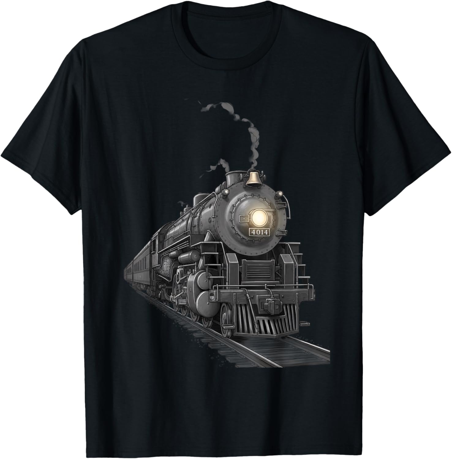 Steam Locomotive 4014 Train Engine Vintage Railroad Boys T-Shirt - T-Shirt | Black
