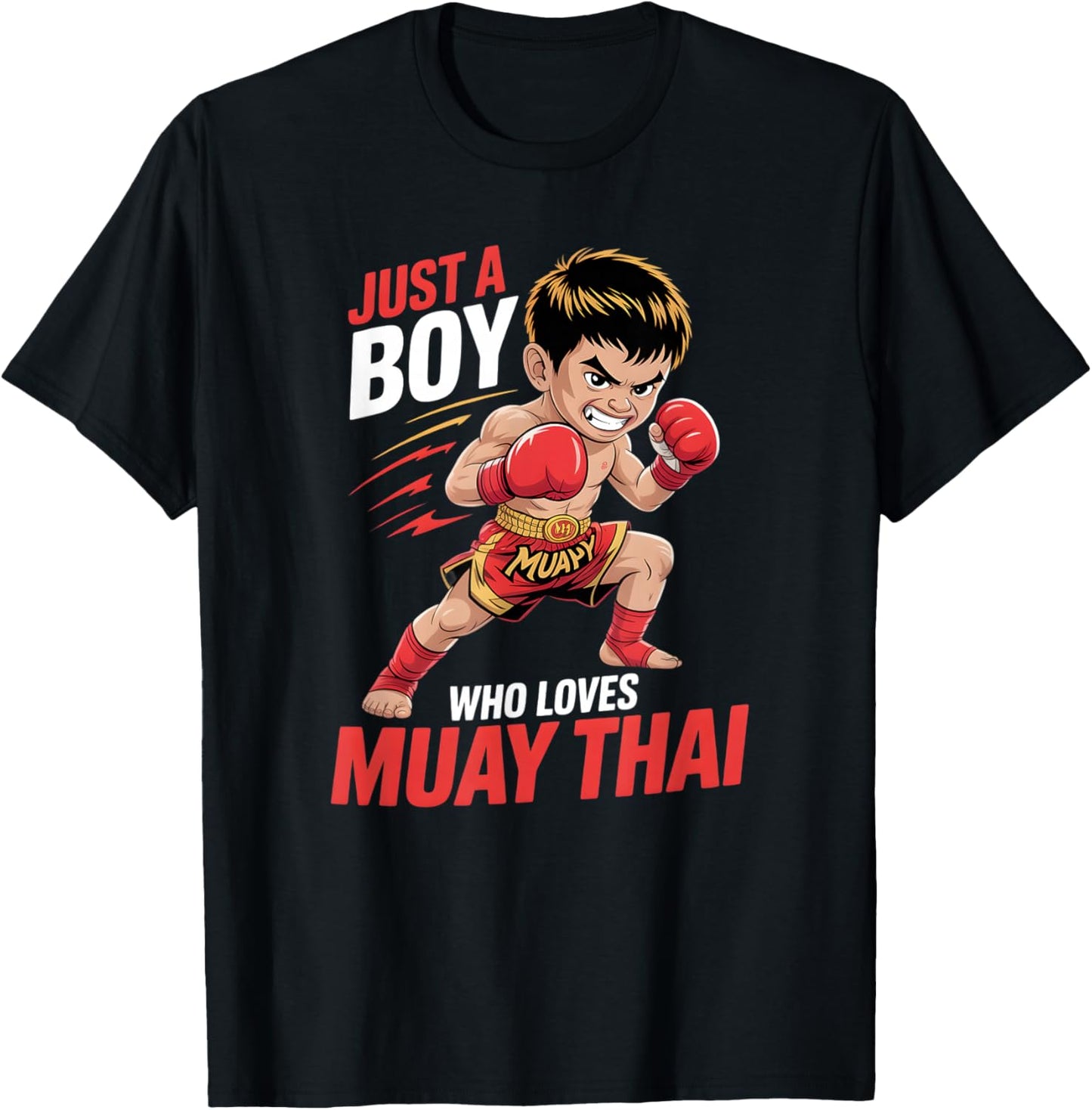 Boys Muay Thai T-Shirt - T-Shirt | Black