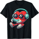 Heart Gamer Video Gaming Boys Men Kids Valentines T-Shirt - T-Shirt | Black