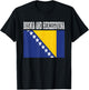 Bosnia and Herzegovina Flag Patriotic National Souvenir T-Shirt - T-Shirt | Black