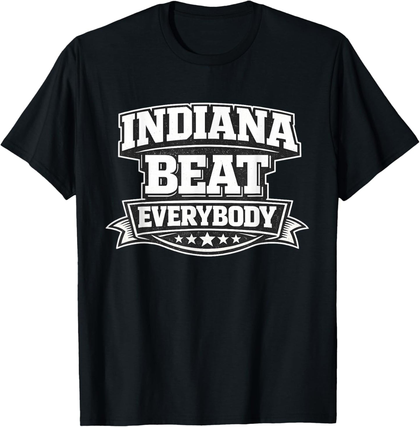 Indiana Beat Everybody Everyone Apparel T-Shirt - T-Shirt | Black