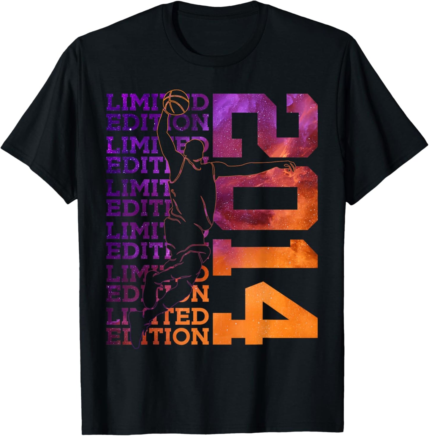 Limited Edition 2014 Basketball 12TH Birthday T-Shirt - T-Shirt | Black