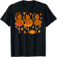 Ballet Turkey Pumpkin Fall Autumn Girls Turkey Thanksgiving T-Shirt - T-Shirt | Black